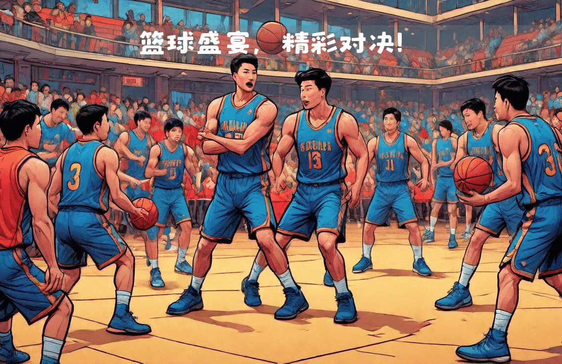 激烈篮球比拼，胜负悬念多多
